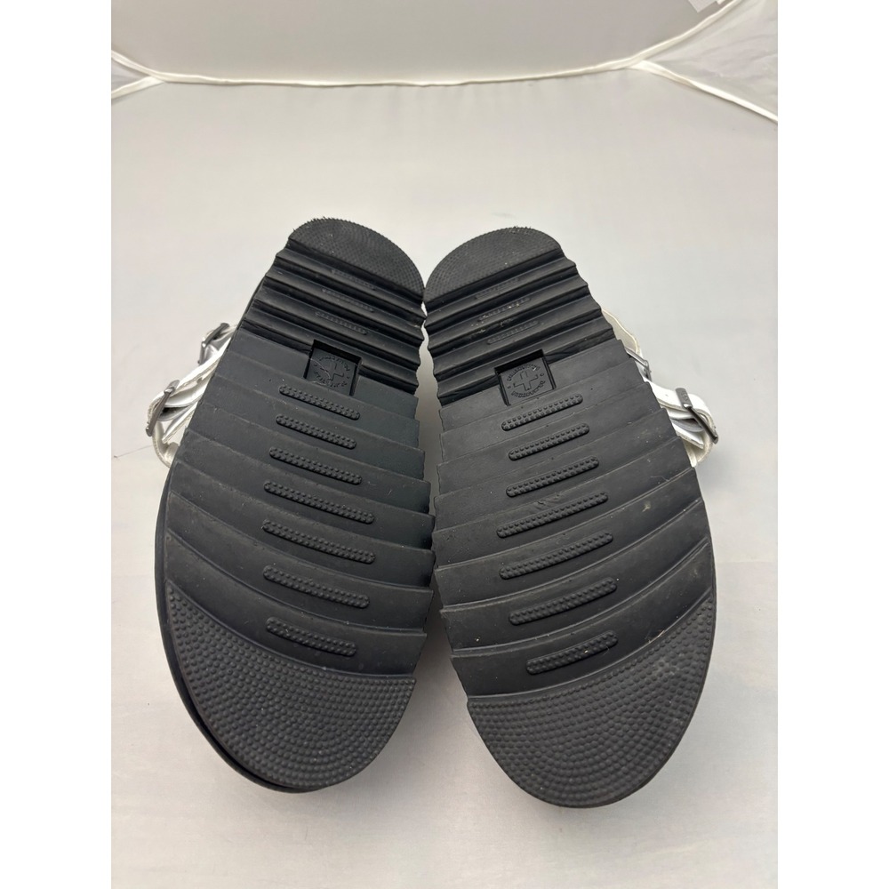 Dr. Martens Voss II White Leather Platform Sandals Womens 9 Ziggy Sole AW004 - Picture 5 of 10
